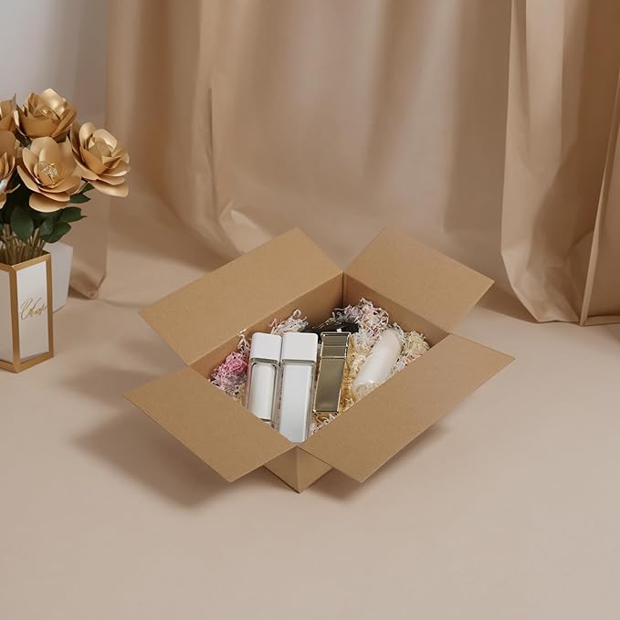 CRUGLA 40 Packs 10x7x3 Shipping Boxes for Small Business, Corrugated Cardboard Boxes Bulk for Shipping Packing Mailing