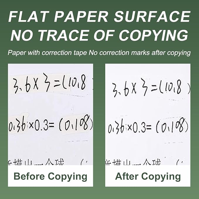 M&G 6Pcs 39 Ft Tape, Correction Tape Tear Resistant Whiteout Tape Easy to Use Instant Bulk Cool Transparent Dispenser for Classroom Office, Black