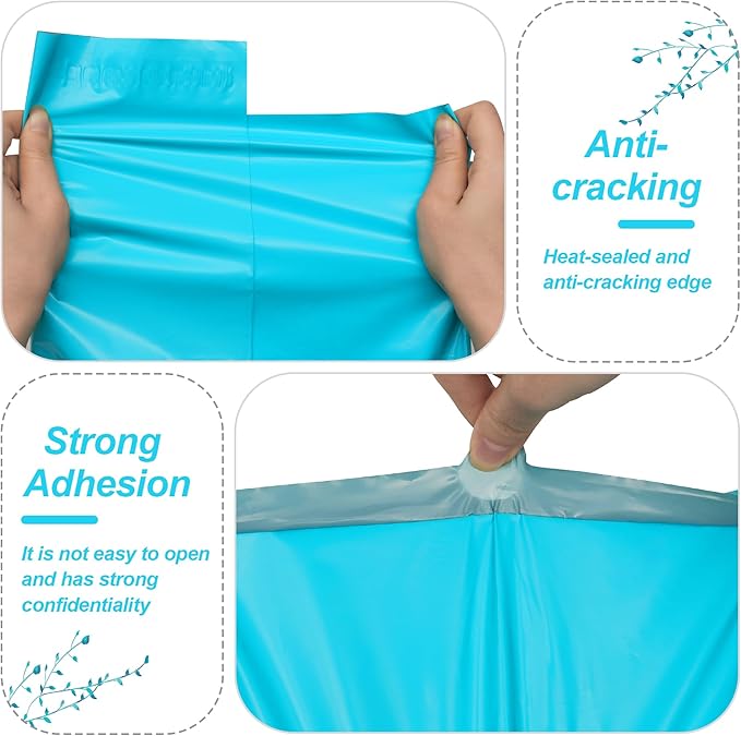 JinRuiKJ Thank You Poly Mailer 19x24 Inch 50 PCS, Shipping Bags for Clothing, Packaging Bags for Small Business, Strong Adhensive, Waterproof and Tear-Resistant Mailing Envelopes, Blue