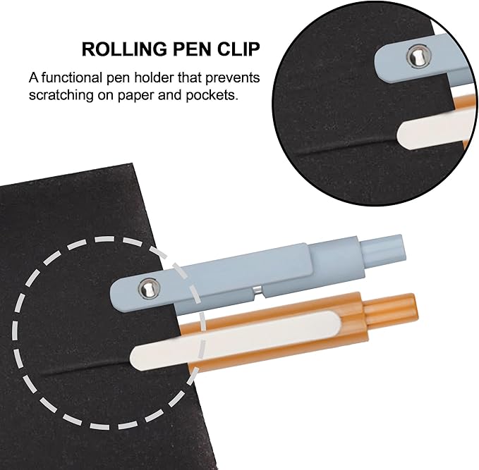 VICO Gel Pens, 5 Pcs 0.5mm Quick Dry Black Ink Pen Fine Point Smooth Writing Pens, Aesthetic Cute Office School Supplies Gifts for Women Men, High-End Series for Journaling Note Taking