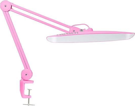 Neatfi XL 2,200 Lumens LED Task Lamp, 20W, 182 Pcs SMD LED, Dimmable, 4 Level Brightness, 3 Light Modes, Desk Light for Home, Office, Workbench (CCT, Pink)