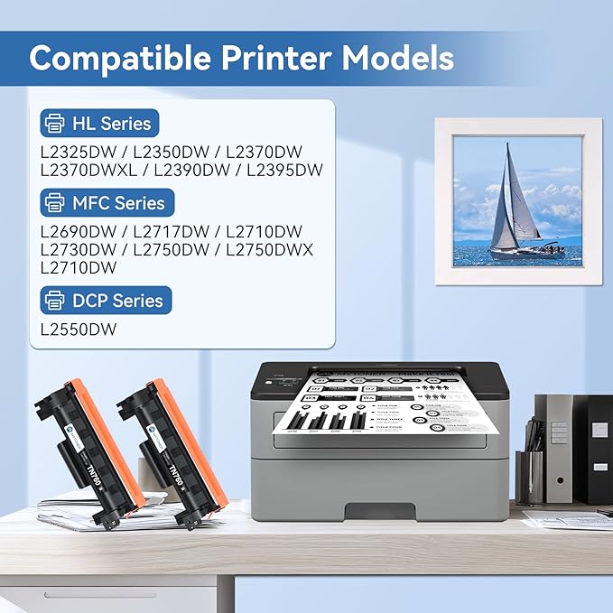 MYTONER Toner Cartridge Compatible Replacement for Brother TN760 TN730 TN-730/TN-760 Black High Yield for MFC-L2690DW MFC-L2710DW MFC-L2717DW HL-L2350DW HL-L2395DW MFC-L2750DW Printer, 2-Pack