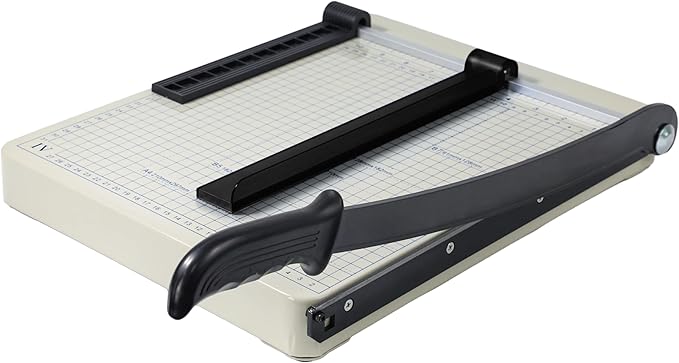 TEXALAN(R) Paper Cutter 12" x 10" Metal Base Trimmer Scrap Booking Guillotine Blade