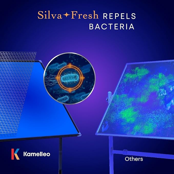 Rolling Dry Erase Board 48 x 36 - Large Portable Magnetic Whiteboard with Stand - Double Sided Easel Style Whiteboard with Wheels - Mobile Standing White Board for Office, Classroom & Home