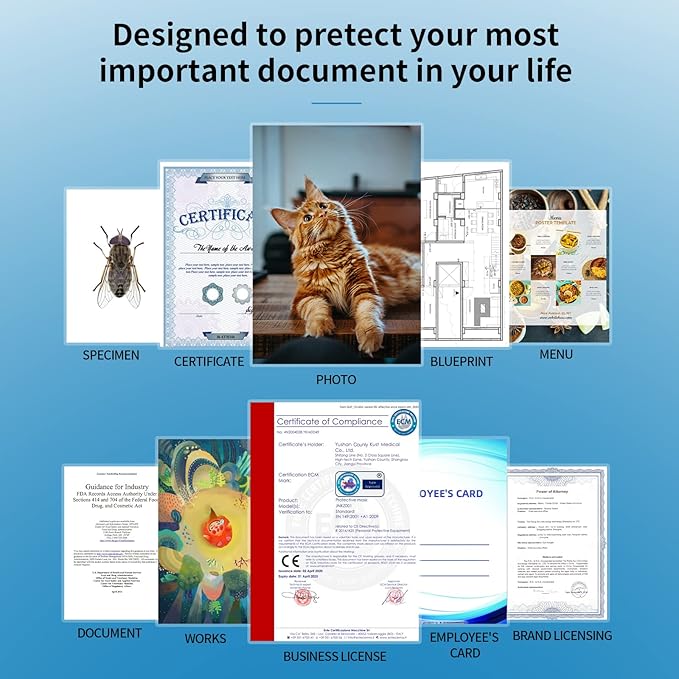 Uinkit 5Mil 100Pack Legal Size Laminating Sheets, 9X14.5-Inches Laminate Pouches, Extra Protector for Clear Photo Sticker Papers, Use in Office School Supplies with Thermal Laminator Machine