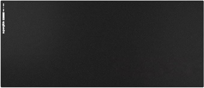 Pulsar - Superglide Premium Glass Mouse Pad XXL ALUMINO-Silicate Glass Surface Anti-Slip Fully Molded high-Density Silicone Rubber 38.5in x 16.5in (XXL, Black)