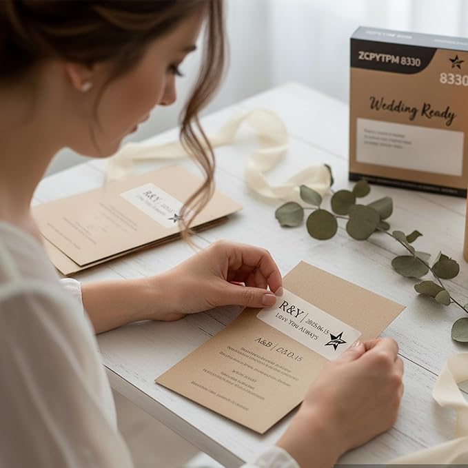 Waterproof Printable Address Labels,1" x 2-5/8" Matte Clear Mailing Labels for Printer,750 Total,Envelopes,Shipping,Packaging,Home or Office Use