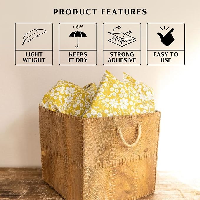 Poly Mailers 6x9 Inch 100 Pack Small Shipping Bags Strong Thick Mailing Envelopes | Self Sealing Adhesive | Waterproof & Tear Resistant | Small Business Packaging for Clothing - Floral Mustard Yellow