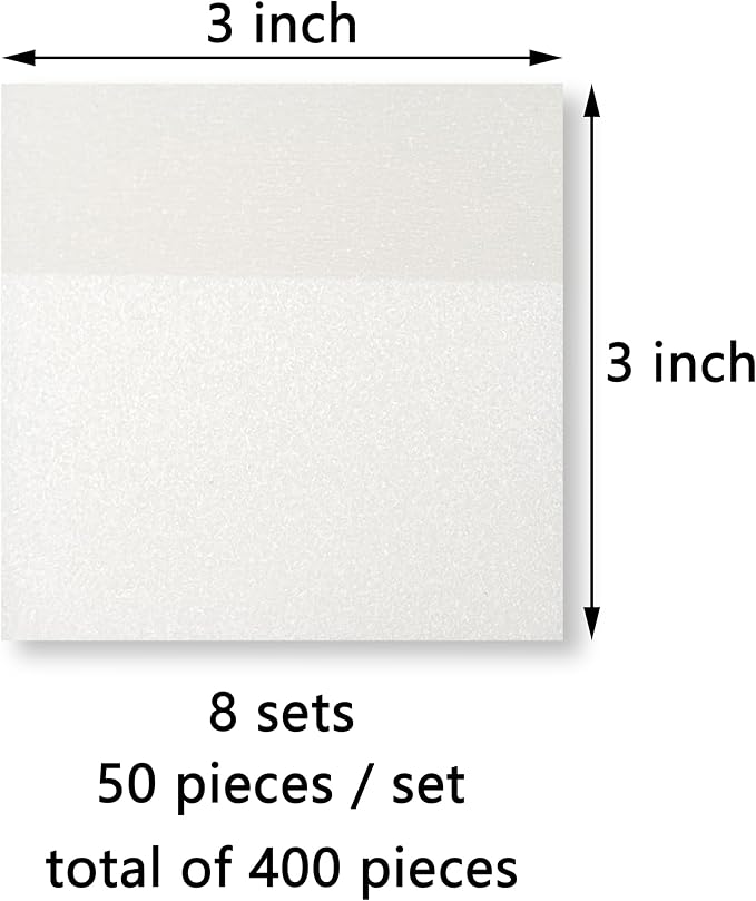 Transparent Sticky Notes, 3"x3" Clear Sticky Notes, Waterproof Translucent Sticky Note Pads for Books Annotation, See-Through Clear Translucent for Back to School, Office Supplies