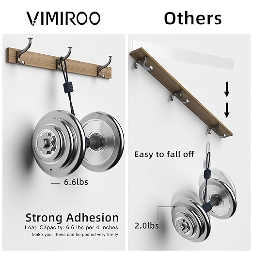 2 Pack Double Sided Tape Heavy Duty, Extra Large 16.4FT Nano Double Sided Mounting Tape, Transparent Strong Removable Adhesive Picture Hanging Strips, Wall Tape Sticky Poster Carpet Decor