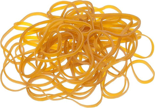 uxcell 180Pcs Rubber Bands, 7.87 x 0.18 Inch Elastic Stretchable Rubber Bands Home Office Supplies for File Folders Little Boxes Securing Trash Can, Yellow