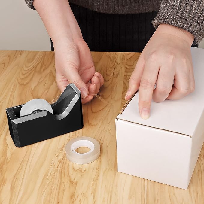 Office Supplies Kit, Desk Accessory Set, Including 2 Scissors, 1 Stapler,1000 Pieces 26/6 Staples, 1 Staple Remover, 1 Tape Dispenser and 1 Tape, Perfect Office Partners