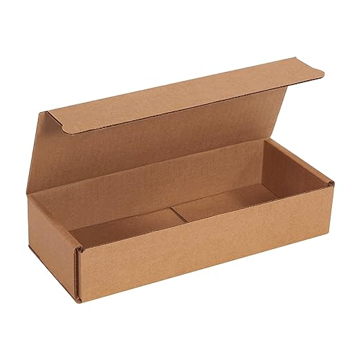 BOX USA Shipping Boxes 10"L x 4"W x 2"H, 50-Pack | Corrugated Cardboard Box for Packing, Moving and Storage