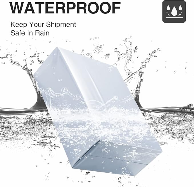 UCGOU Poly Mailers 14.5x19 Inch White 100 Pack Large Shipping Bags #7 Strong Thick Mailing Envelopes Self Sealing Adhesive Waterproof and Tear Proof Boutique Packaging Postal for Clothing