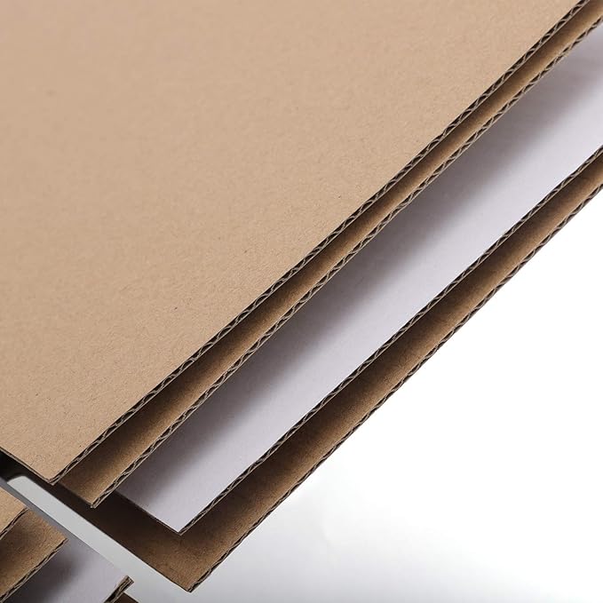 Eupako 4x4x4" Cardboard Box Mailers 25 Pack Brown Cube Corrugated Small Shipping Boxes for Mailing