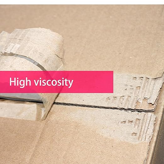 Clear Packing Tape with Tape Gun - Strong Adhesive, Ideal for Shipping and Packaging,6 Rolls 2 Inch X 110 Yards Shipping Packaging Tape