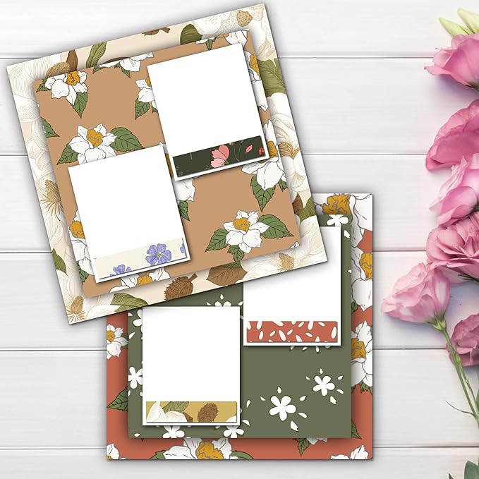 48 Sheets Scrapbook Paper 11x11, Vintage Floral Pattern Decorative Scrapbook Paper for Journals DIY Cards and Photo Albums, Aesthetic Craft Supplies for Kids and Adults