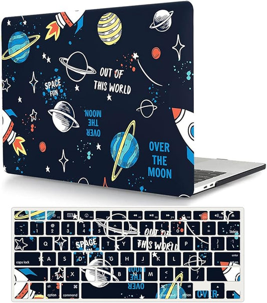 Case Compatible with MacBook Pro 13 Inch 2015 2014 2013 2012 Model A1502 & A1425, Plastic Hard Shell Protective Case with Keyboard Cover for Mac Pro Retina 13 Old Version - Planet