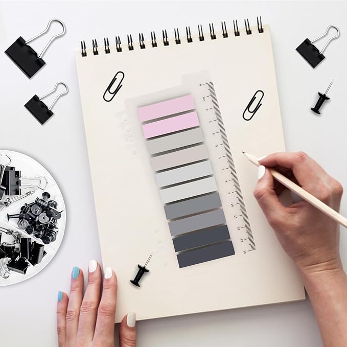 Black Office Supplies,UPIHO Black Desk Accessories,Stapler and Tape Dispenser Set for with Large Stapler,Tape Dispenser, Staple Remover, Staples, Clips,Scissor and Tabs,Gifts for Office Clerks