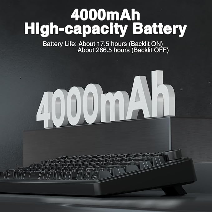 AULA F75 Pro Wireless Mechanical Keyboard with Knob,75% Hot Swappable Custom Gaming Keyboards,RGB Backlit,Pre-lubed Switches,Side Printed PBT Keycaps Creamy Sounding Computer Keyboard, Line Black