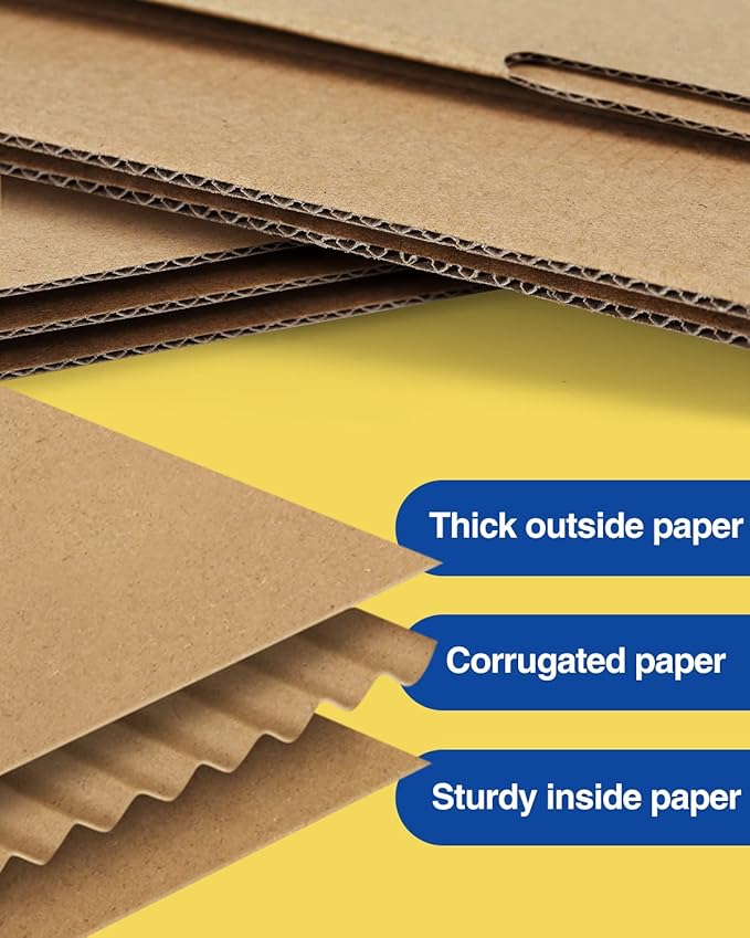 Shipping-Boxes-11x8x2 Inches: 25 Pack-Cardboard-Boxes-for-Packaging, Brown-Shipping-Boxes-for-Packing-Small-Business, Corrugated Box Mailers for Book Shoes Gift Mailing