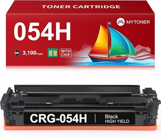 MYTONER 054H Black Toner Cartridge Compatible Replacement for Canon 054H 054 CRG-054H CRG-054 for Color imageCLASS MF644Cdw MF642Cdw LBP622Cdw MF641Cw Printer (1 Pack)