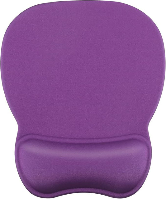 MROCO Ergonomic Mouse Pad with Gel Wrist Rest, Comfortable Mousepad with Smooth Wrist Support Surface and Non-Slip PU Base for Pain Relief, Computer, Laptop, Office & Home, 9.4 x 8.1 in, Violet Purple