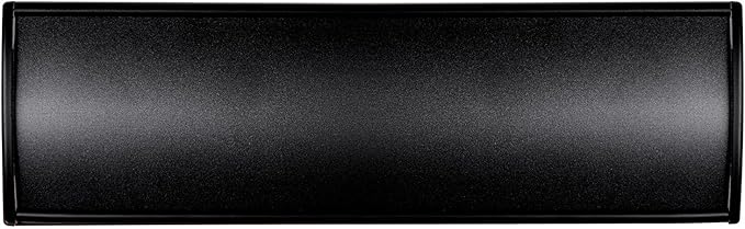 Set of 5 - Nameplate Holder for Wall Mount, 2.36'' x 10'' Curved Office Business Door Sign Holder-Black