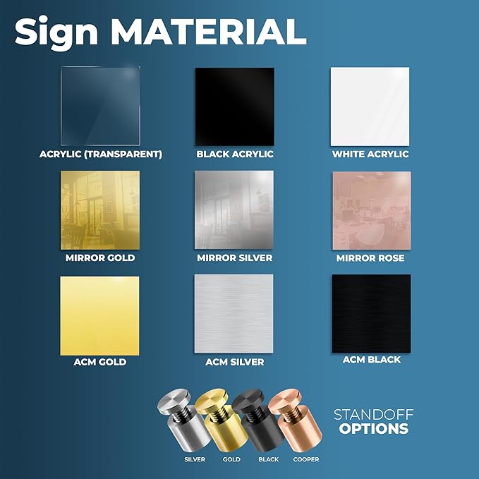 Personalized Floating Custom Acrylic Business Logo Sign | Free Company Vector Logo | Address Signage | Sign for Office Storefont | Multiple Size Options | Neon Led Lights Optional