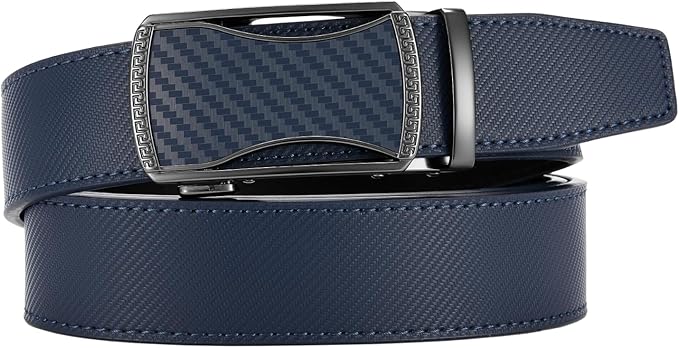 CHAOREN Mens Belt Leather Ratchet Belt - Customizable Fit, Effortless Style (35mm)