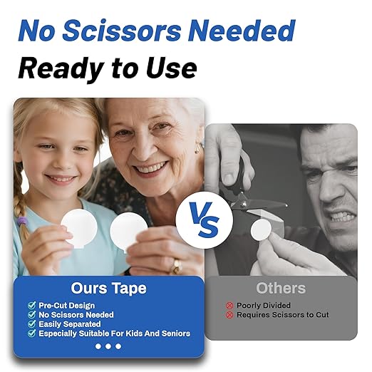 Double Sided Heavy Duty Extra Strong Adhesive Tape -210pcs Nano Tape Sticky Adhesive Dots -Indoor/Outdoor General Purpose Mounting Tape for Securing Picture Frames, Carpets(25FT)