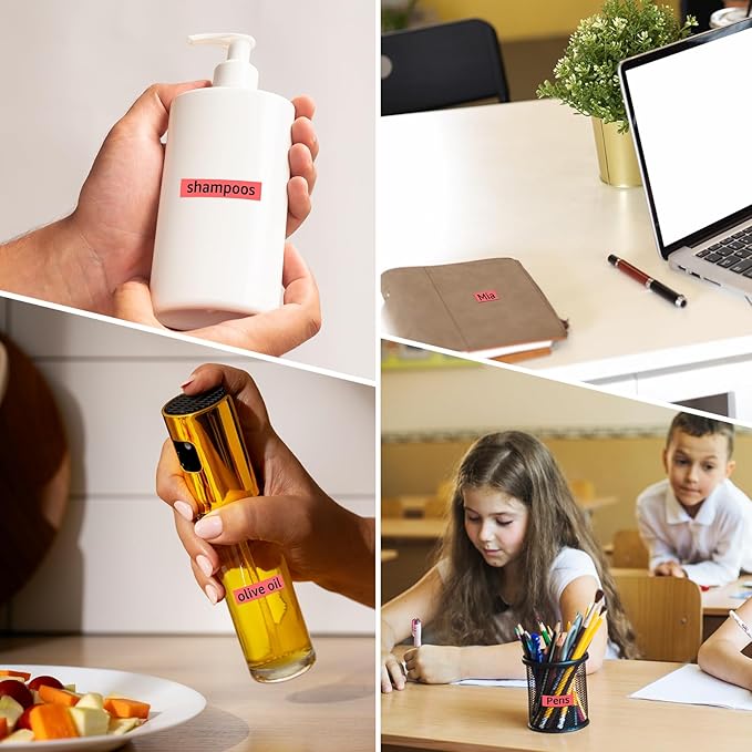 Compatible for Brother P-Touch M Tape M-K431 MK431 M431 MK-431 Black on Red Label Tape 0.47" (12mm) x 26.2ft 2 Pack