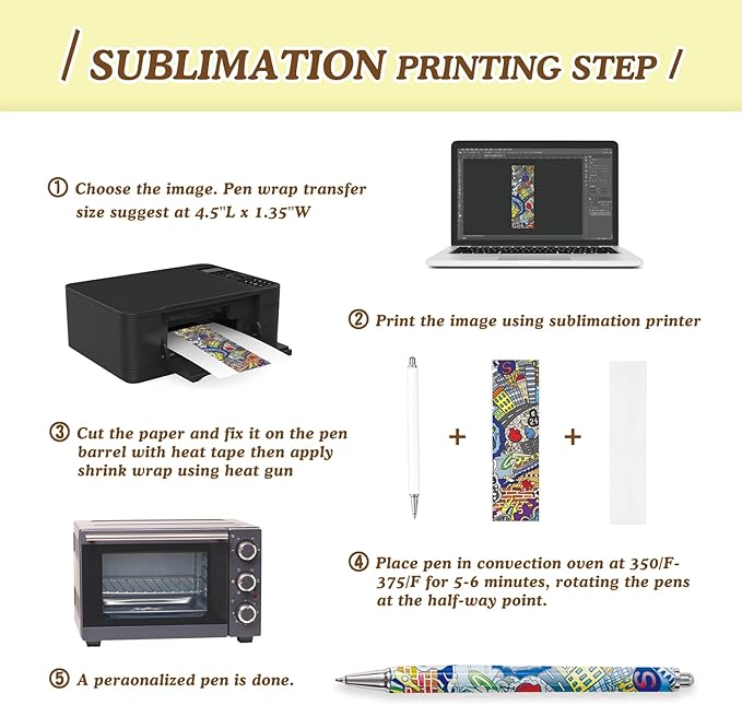 30 Pack Sublimation Pens Blank With Shrink Wrap, No Clip Heat Transfer Sublimation Ballpoint Pen, White Aluminum Personalized Customized Pen for DIY Office School Stationery Supplies