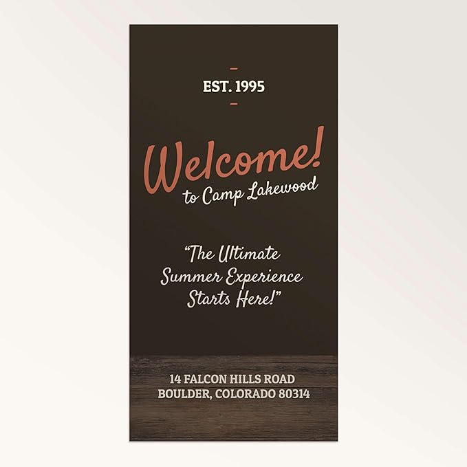 Staples Custom Scrim Vinyl Banner - 36W" x 48L" Quote Banner with 4 Grommets - Durable Outdoor Sign for Events, Promotions, and Business Advertising (Wood)