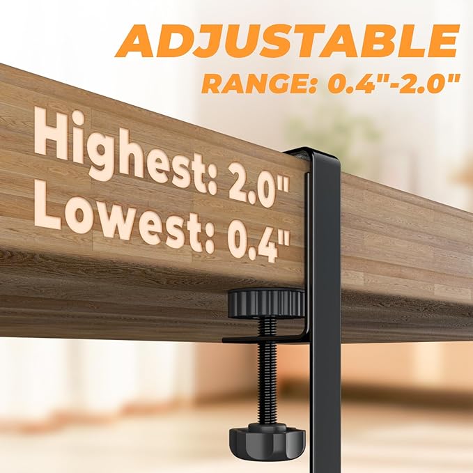 Under Desk Cable Management Tray, 15.7'' No Drill Steel Desk Cable Organizers, Wire Management Tray Cable Management Rack (2 Packs-Black)