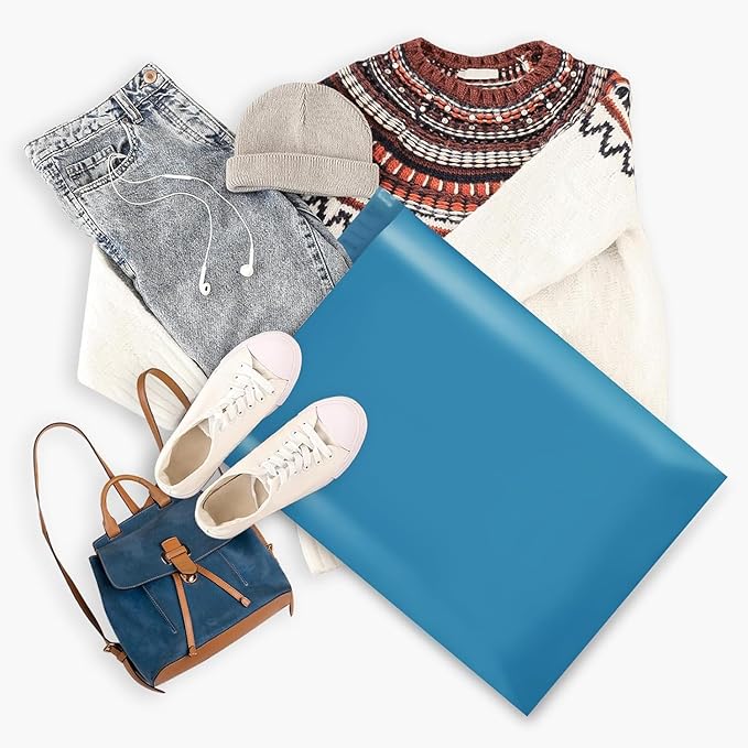 Metronic Large Poly Mailers 19x24 500Pcs, Strong Adhensive Shipping Bags for Clothing, Waterproof Mailers Bags for Small Business, Shipping Envelopes, Tear-resistant Packing Bags in Dark Blue