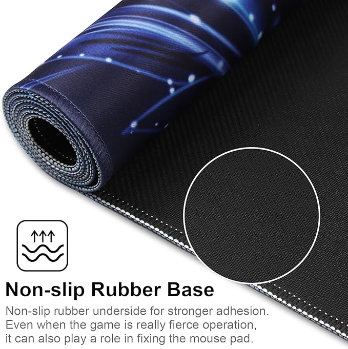 XXL Gaming Mouse Pad 35.4x15.7 Professional Large Mouse Pad & Computer Game Mouse Mat-90x40 Flowershape