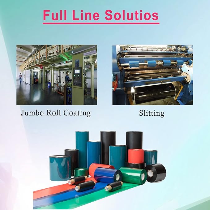 5.12'' x 1476' Premium Resin Enhanced Wax Ribbon, 130mm x 450m Black Thermal Transfer Ribbon, Barcode Thermal Label Printer Ribbon, CSO-Ink Outside, 1'' Core for Zebra, TSC, GoDex, Citizen (1 Roll)