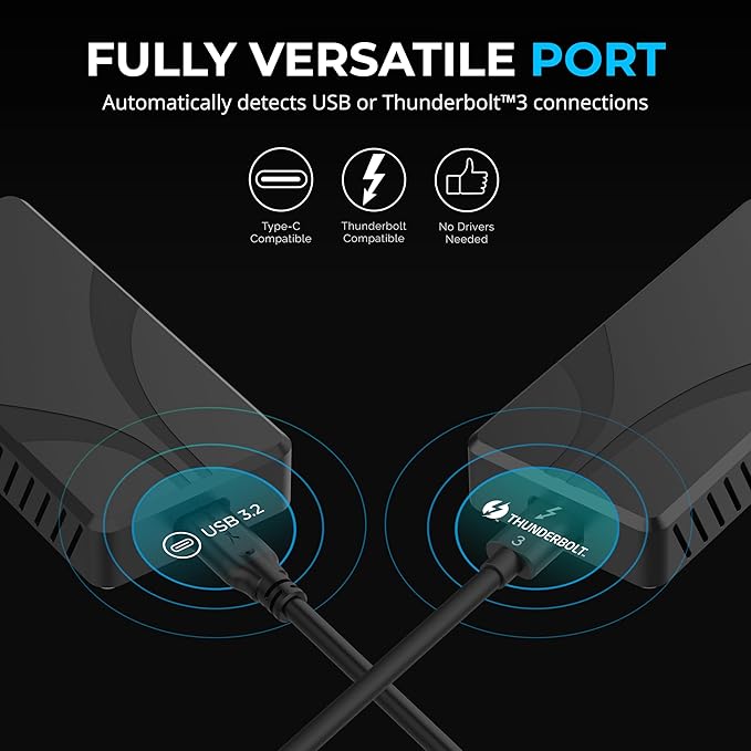 SABRENT Rocket XTRM Plus 2TB Thunderbolt 3 Portable SSD - High-Speed External Storage, Rugged Aluminum, USB-C Compatible, 2700MB/s, Bus-Powered, Plug & Play (SB-XTMP-2TB)