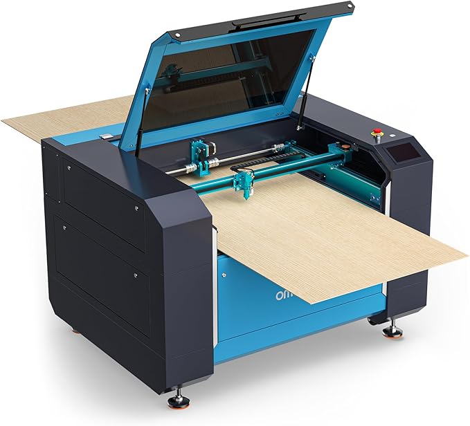 OMTech Pronto 130W CO2 Laser Engraver & Cutter with LightBurn – 51"x35" Workspace, 1,000mm/s Speed, Autofocus, 2-Way Pass, Air Assist, for Wood, Acrylic & More
