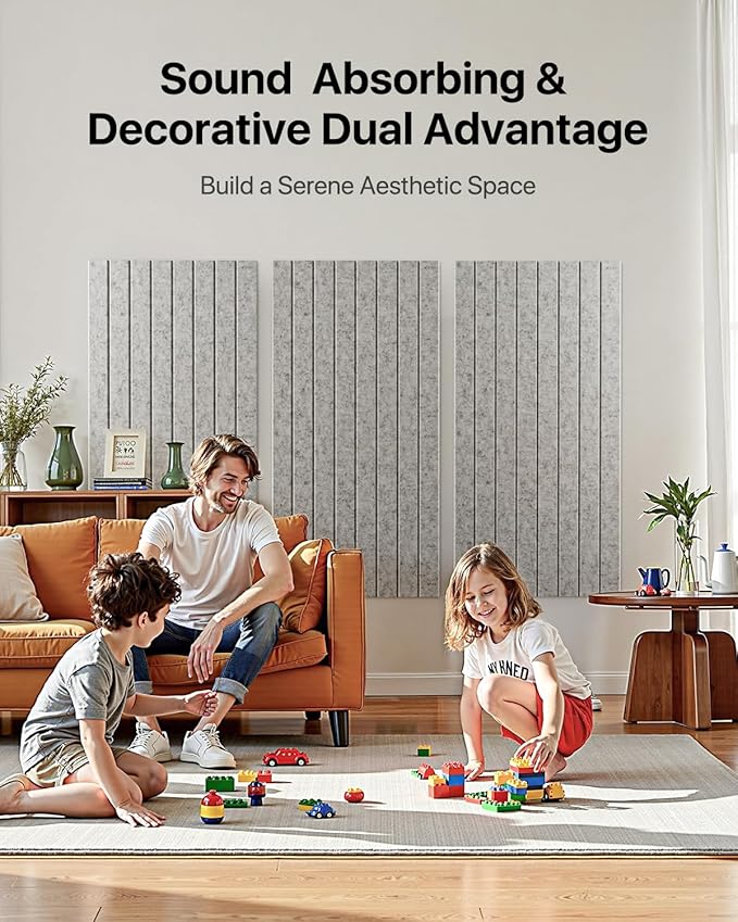 Soundsbay Large Cork Board, 71" x 47" Bulletin Board, 3 Pack Felt Wall Tiles Self-Adhesive, Pin Board for Walls Office Home Classroom Decor