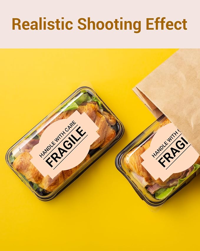 Phomemo Brown Creativity Thermal Labels for Shipping Label Printer for Small Business Supplies - 3" x 2" / 500 Labels/Roll, Commercial Grade Stickers Roll for Custom Stickers Personalized & Business