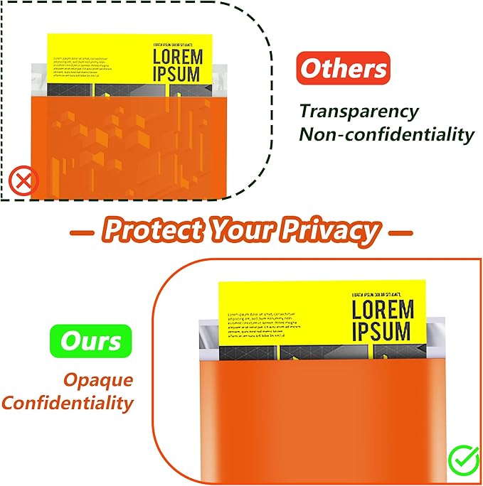 JinRuiKJ Thank You Poly Mailer 10x13 Inch 100 PCS, Shipping Bags for Clothing, Packaging Bags for Small Business, Strong Adhensive, Waterproof and Tear-Resistant Mailing Envelopes, Orange