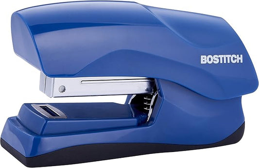 Bostitch Office Heavy Duty Stapler, 40 Sheet Capacity, No Jam, Half Strip, Fits into the Palm of Your Hand, For Classroom, Office or Desk, Navy Blue