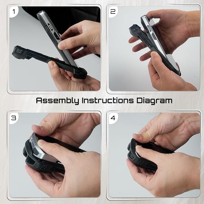 TC51 TC52 TC56 TC57 TC510K Case with Hand Strap - Protective & Ergonomic for Zebra Handheld Barcode Scanners SG-TC5X-EXO1-01 SG-TC5X-EXONHS-01 (Black)
