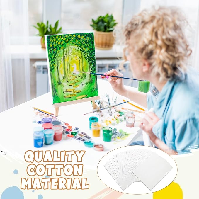 TaoBary 300 Pcs Watercolor Paper Sheet Bulk White Cold Press Paper Pack 140lb 300gsm Sketch Painting Watercolor Pad for Watercolorist Beginning Artists Adults Drawing Craft(5 x 7 Inch)