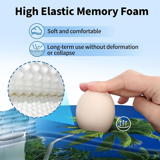 YIWEI Ergonomic Mouse Pad with Wrist Rest Support, Mousepad with Comfortable Memory Foam Wrist Rest and Non-Slip PU Base for Pain Relief, Computer, Laptop, Office, Home (Beach-3)