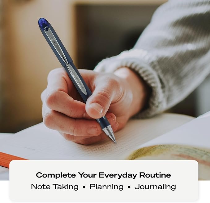 Uni-Ball Jetstream RT 3 Pack, 0.7mm - Black, Blue and Red Ballpoint Pens - Wirecutter Best Pen, School Pens, Ballpoint Ink Pens - Ballpoint Pen, Colored Pens, School Supplies, Smooth Writing Pens