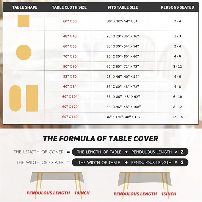 Horaldaily Christmas Tablecloth 60×84 Inch Oval, Poinsettia Golden Ribbon Washable Table Cover for Party Picnic Dinner Decor