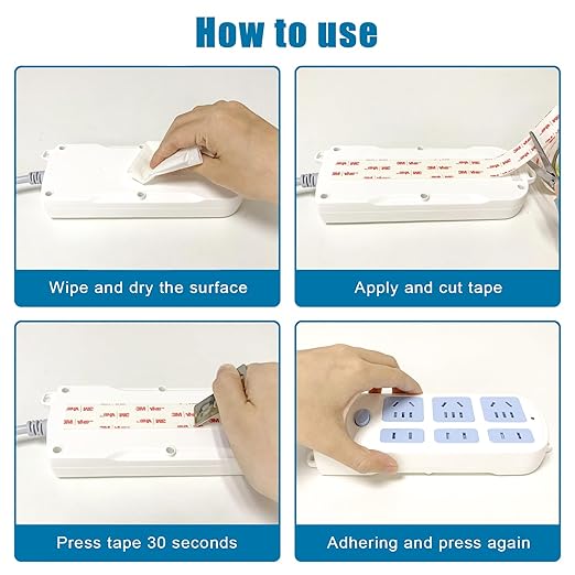 Double Sided Tape 1in X 9.85ft，Heavy Duty Removable Mounting Tape, Picture Hanging Adhesive Strips
